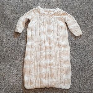 baby bunting for cold weather, Hand knit
